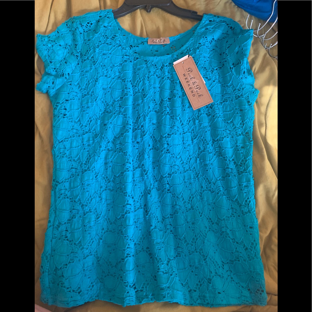 Nwt Peck & Peck Lace Top